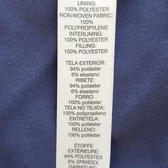 Chico's Navy Quilted Velvet Vest - Picture 4 of 5